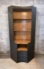 MCM Nathan Squares Tall Curved Corner Drinks Bookcase Cabinet Sideboard in Grey for sale  Shipping to South Africa