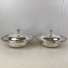 Vintage Viners Silver Plated Serving Dishes x2 (L) S#577 for sale  Shipping to South Africa