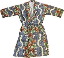 Vestido kimono vintage personalizado floral ukelele con diseño tejido de ukelele para adulto talla única usado en excelente condición segunda mano  Embacar hacia Argentina