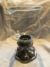 Pewter glass hurricane for sale  Gainesville