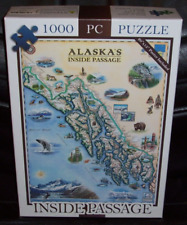 Used, Xplorer Jigsaw Puzzle ~ ALASKA's INSIDE PASSAGE ~ Maps ~ 1000 Piece ~ COMPLETE for sale  Shipping to South Africa