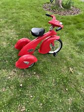 Triciclo retrô Morgan Cycle infantil vermelho com barras de apoio e assento leves e ajustáveis comprar usado  Enviando para Brazil