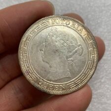 Monedas de medio dólar de la reina Victoria de Hong Kong 1868 del año, monedas de plata 100 %, usado segunda mano  Embacar hacia Argentina