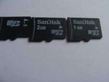 3 x MICRO SD MEMORY CARDS  - 1GB (2), 2GB (1) - used for sale  Shipping to South Africa