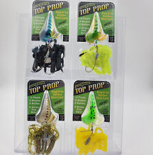 Lot Of 4 Different 1/2 Oz Mister Twister Top Prop Topwater Surface Buzz Lures for sale  Shipping to South Africa