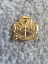 Used, Vintage Girl Guide Metal Promise Pin Badge.  for sale  HEANOR