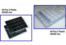 Nuevo paquete de 80 piezas/4 cajas de venta al por mayor de 30 mm de plástico blanco y negro segunda mano  Embacar hacia Argentina