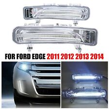 Par de luzes de neblina dianteiras LED lâmpada de circulação diurna luzes DRL para Ford Edge 2011-2014 comprar usado  Enviando para Brazil