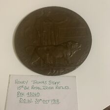 Ww1 death plaque for sale  LINCOLN