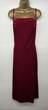 vintage red velvet dress for sale  MAIDSTONE