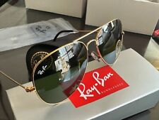 RayBan-Aviator Large Metal RB3025-L0205 58mm Gold with G-15 Green Lense Polar for sale  Shipping to South Africa