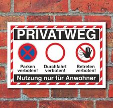 Schild privatweg parken gebraucht kaufen  Bad Driburg