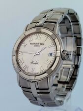 Raymond Weil Parsifal 10 ATM relógio de data quartzo aço inoxidável 37,6 mm ref. 9541 comprar usado  Enviando para Brazil