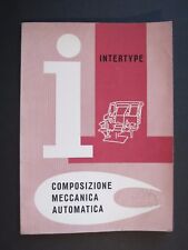 Tipografia intertype composizi usato  Italia