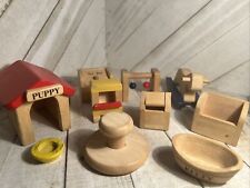 Wooden dollhouse pieces for sale  Southfield