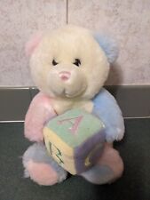 Usado, Aurora Baby Teddy Bear com Musical ABC Song Block Pastel Plush Stuffed Animal comprar usado  Enviando para Brazil