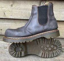 Dr Martens Steel Toecap Safety Brown Leather Chelsea Boots Size 9UK 10290 AW501, used for sale  Shipping to South Africa