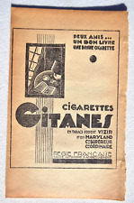 Cigarettes gitanes. pubblicita usato  Roma