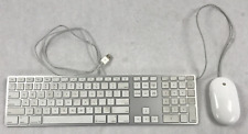 Apple A1243 2da Generación Teclado Completo USB Aluminio con Cable + Combo de Mouse Mighty A1152 segunda mano  Embacar hacia Argentina