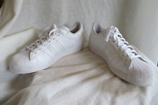 Sapatos masculinos Adidas Superstar Originals todo branco datado de 22/07 tamanho 11 comprar usado  Enviando para Brazil