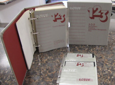 Discos de software de impresión de gráficos y utilidades de guía de usuario vintage Lotus 1-2-3 segunda mano  Embacar hacia Argentina