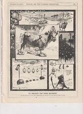 1913 Punch dibujos animados animales deben llevar luces para proteger a los automovilistas segunda mano  Embacar hacia Argentina