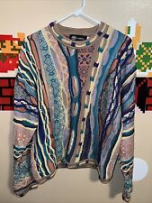 Tundra Canada - Biggie Cosby Coogi-Style All Over Abstract Knit Sweater Size M for sale  Shipping to South Africa