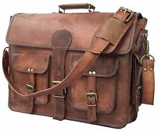 Handmade briefcase leather for sale  Shipping to Ireland