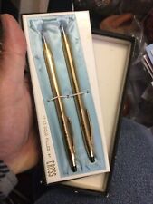 cross pen pencil set gold for sale  Blackstone