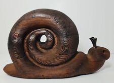 Used, Witco Cryptomeria Wood Carved SNAIL MID-CENTURY Folk Art Vintage 1970's 11"Lx6"T for sale  Shipping to South Africa