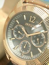 Relógio feminino Invicta 23751 anjo ouro rosa aço inoxidável mostrador preto quartzo comprar usado  Enviando para Brazil