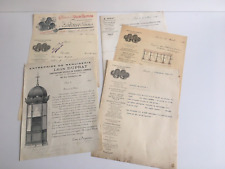 Lot antique invoices d'occasion  Expédié en Belgium