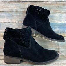 Nine West Bond3y Womens Size 6.5 Ankle Boot Bootie Black Suede for sale  Shipping to South Africa