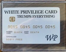Cartão W. Privilege “Novelty Plastic Real Credit Card” Trump #45 Estado perfeito 💎🔥🇺🇸🇺🇸, usado comprar usado  Enviando para Brazil