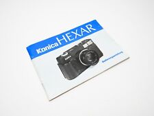 Konica hexar instruction for sale  BRIXHAM