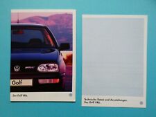 Prospekt / Katalog / Brochure VW Golf III (3) VR6 und VR6 syncro - 07/95 comprar usado  Enviando para Brazil