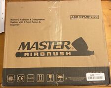 Usado, Kit profissional compressor de ar ventilador duplo aerógrafo Master 3 kit ABD SP2-20 comprar usado  Enviando para Brazil
