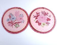 Vintage flowers embroidered for sale  Bangor