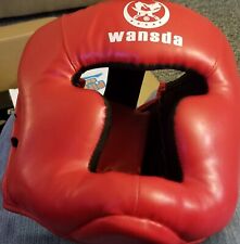 Capacete vermelho Wansda tamanho ajustável equipamento de cabeça de segurança boxe novo comprar usado  Enviando para Brazil