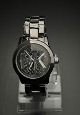 Relógio de pulso feminino Michael Kors preto e prata MK-3113 quartzo analógico perfeito estado comprar usado  Enviando para Brazil