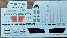 DECAL SHEET ONLY Model Kit 1/24 Ford F-150 Raptor Truck 4x4 for sale  Shipping to South Africa
