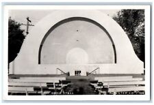 Cartão postal foto c1940's Band Shell Bench Chairs Alcester South Dakota SD RPPC comprar usado  Enviando para Brazil