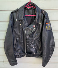 mens vintage leather motorcycle jacket for sale  Medford