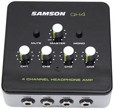 Usado, Amplificador amplificador de fone de ouvido SAMSON QH4 4 canais estéreo DJ estúdio monitoramento comprar usado  Enviando para Brazil