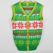 V Energy Drink Mens One size Christmas Get Vestive Ugly Knit Vest Jumper RARE for sale  Shipping to South Africa