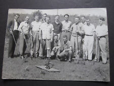 vTg 1940 RPPC postcard skeet shooter golf club &rake men Camp Fire Club America? for sale  Shipping to South Africa