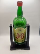 Usado, J&B 18"" botella de whisky escocés vacía de 1 galón sobre soporte de asistencia para vertido de madera segunda mano  Embacar hacia Argentina