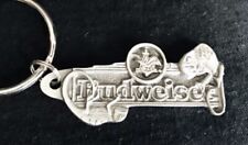 Pewter BUDWEISER Anheuser-Busch Logo King Of Beers Lizard Metal Keychain S for sale  Shipping to South Africa