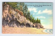 Postal de lino vintage The Ovens Acadia Parque Nacional Isla Desierto Maine BRY5 segunda mano  Embacar hacia Argentina