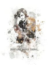 ART PRINT Columbo Quote illustration, Peter Falk, Wall Art, Home Decor, Gift for sale  Shipping to United States